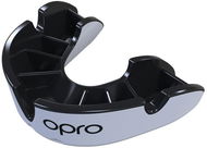 Mouthguard OPRO Silver Junior, bílá/černá - Chránič zubů