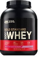 Optimum Nutrition Protein 100% Whey Gold Standard 2267 g, fehér csokoládé, málna - Protein