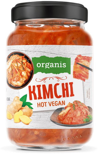 Organis Kimchi Hot vegan 300 g - Sterilised vegetable - Main image