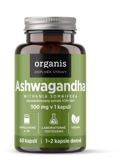 Organis Ashwagandha KSM-66® 300mg, 60 Capsules - Ashwagandha - Main image