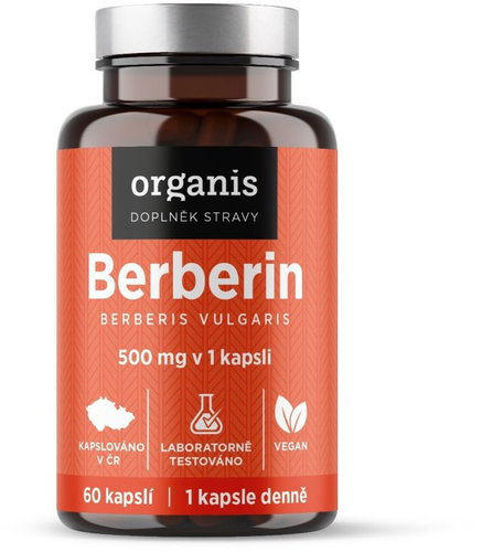 Organis Berberin 500 mg, 60 kapslí - Dietary Supplement - Main image