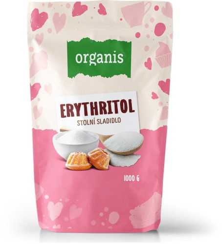 Organis Erythritol 1000g - Sweetener - Main image
