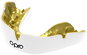 Mouthguard OPRO INSTANT CUSTOM FIT SOLIDS, white/gold - Chránič zubů
