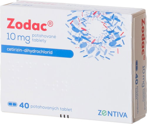 Zodac 10 mg 40 tablets - Medicinal Product - Main image
