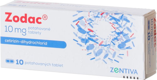 Zodac 10 mg 10 tablets - Medicinal Product - Main image