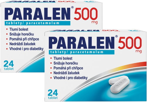Paralen 500 mg 24 tablet (balení 2ks) - Medicinal Product - Main image