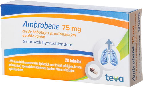 Ambrobene 75 mg 20 capsules - Medicinal Product - Main image