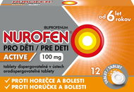 Nurofen pro děti Active 100 mg 12 tablet - Léčivý přípravek