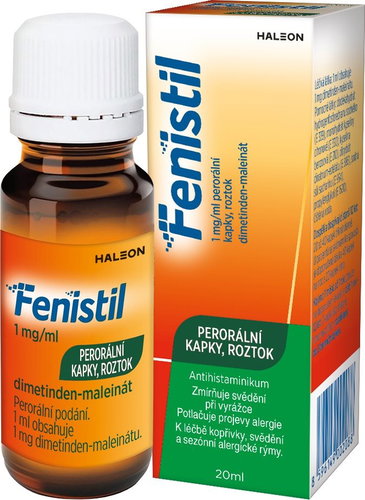 Fenistil oral drops 1 mg/ml 20 ml - Medicinal Product - Main image