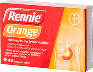 Rennie Orange 680 mg/80 mg 48 tablet - Léčivý přípravek