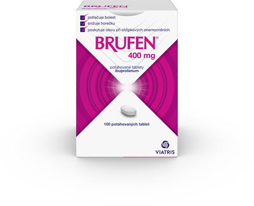 Brufen 400 mg 100 tablets - Medicinal Product - Main image