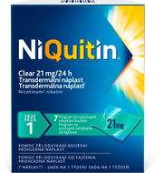 Niquitin Clear 21mg 7 transdermálních náplastí - Léčivý přípravek