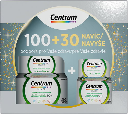 Centrum Silver 100 + 30 tablets gift pack - Multivitamin - Main image