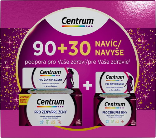 Centrum for Women 90 + 30 tablets gift pack - Multivitamin - Main image