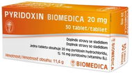 Biomedica Pyridoxin 20 mg 30 tablet - Doplněk stravy