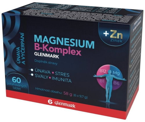Glenmark Magnesium B-complex 60 tablets - Magnesium - Main image