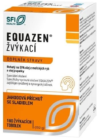 EQUAZEN 180 chewable tablets with strawberry flavour - Omega 3 - Main image