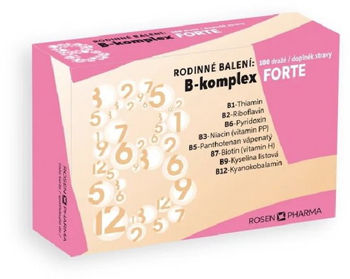 Rosen B-complex forte 100 tablets - Dietary Supplement - Main image