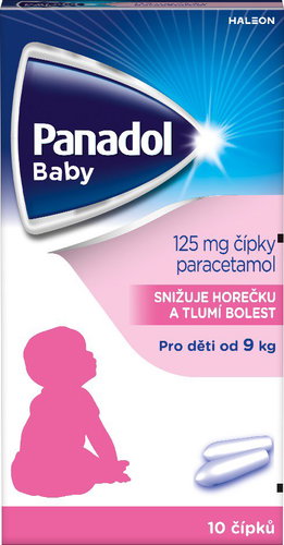 Panadol Baby 125 mg, suppositories to reduce fever in children 10 pcs - Medicinal Product - Main image