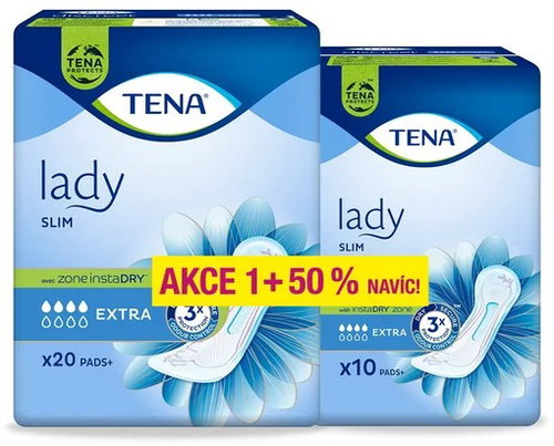 Tena Lady Slim Extra +50% incontinence pads 30 pcs 211513 - Incontinence Pads - Main image