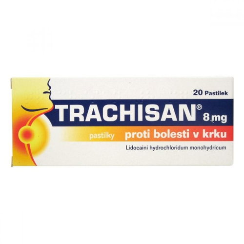Trachisan 8 mg for sore throat 8 mg 20 lozenges - Medicinal Product - Main image