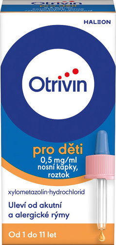 Otrivin for children 0.5 mg/ml nasal drops 10 ml - Medicinal Product - Main image
