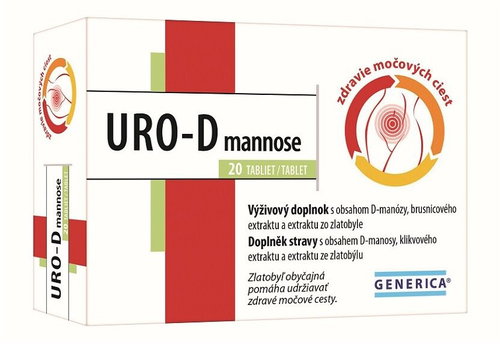 Generica URO-D mannose 20 tablets - Dietary Supplement - Main image