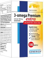 Generica 3-omega Premium extra 100 kapslí - Omega 3