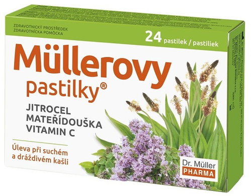 Müller's lozenges with plantain and motherwort 12 pcs - Medical Device - Main image
