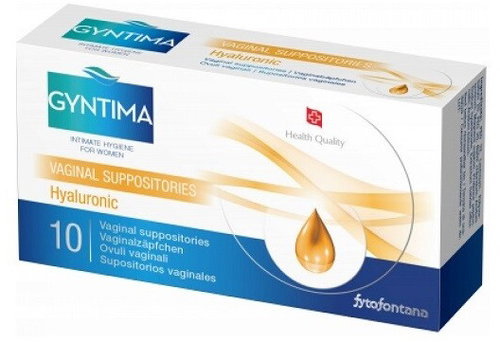 Fytofontana Gyntima Hyaluronic Vaginal Suppositories 10 pcs - Medical Device - Main image