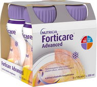Forticare Advanced s příchutí chladivého manga a broskve  4 × 125 ml - Potravina pro zvláštní lékařské účely