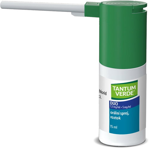 Tantum Verde Duo 1.5 mg/ml + 5 mg/ml oral spray, solution 15 ml - Medicinal Product - Main image