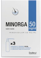 Minorga 50 mg/ml kožní roztok 3 × 60 ml - Léčivý přípravek