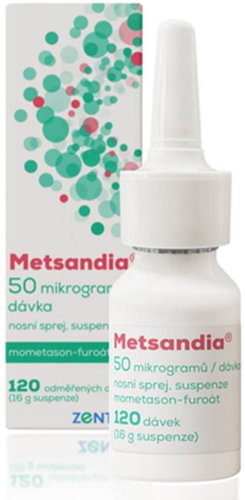Metsandia 50 mcg/dose nasal spray, suspension 120 doses - Medicinal Product - Main image