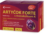 Noventis Artyčok Forte s monakolinem K 50 + 10 tablet - Doplněk stravy