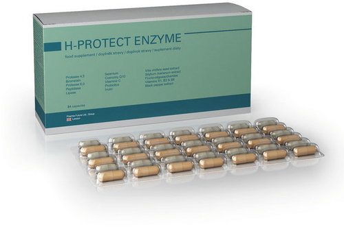 H-PROTECT ENZYME 84 capsules - Digestive Enzymes - Main image