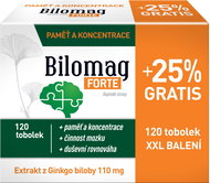 Bilomag Forte + 25% extra 120 capsules - Ginkgo Biloba
