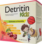 Detritin Kids immunity lollipops cherry 12 pcs - Dietary Supplement