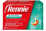 Rennie Spearmint bez cukru 60 žvýkacích tablet - Léčivý přípravek