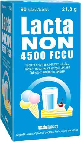 Vitabalans LactaNON 4500 FCCU 90 tablets - Dietary Supplement - Main image