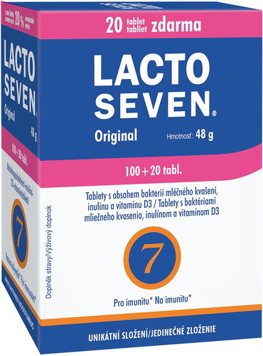 Vitabalans Lactoseven 100 + 20 tablets - Probiotics - Main image