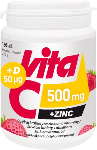 Vitabalans Vita-C 500 mg + Zinc + D3 150 tablets - Vitamin C - Main image