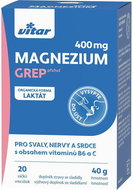 Vitar Magnesium 400 mg + vit. B6 + vit. C grapefruit, 20 sachets - Magnesium