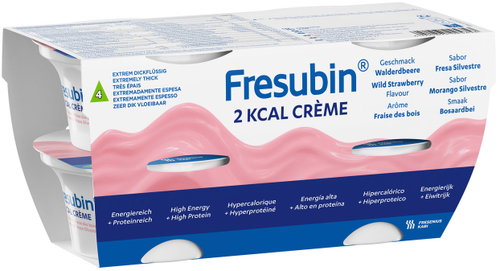 Fresubin 2 kcal Créme wild strawberry 4 × 125 g - Food for Special Medical Purposes - Main image