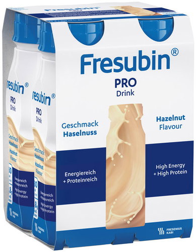 Fresubin PRO Drink hazelnut 4 × 200 ml - Food for Special Medical Purposes - Main image