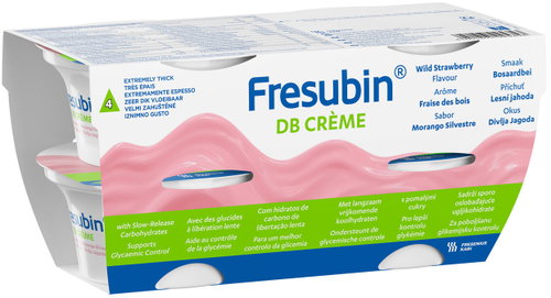 Fresubin DB Creme wild strawberry 4 × 200 g - Food for Special Medical Purposes - Main image
