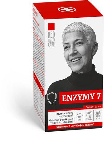 Red Health Care Enzymes 7 100 tablets - Digestive Enzymes - Main image