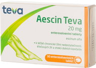 Aescin Teva 20 mg 30 enterosolvent tablets - Medicinal Product