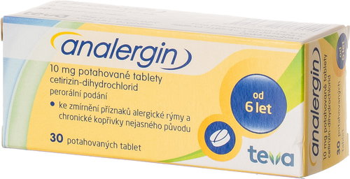 Analergin 10 mg 30 tablets - Medicinal Product - Main image