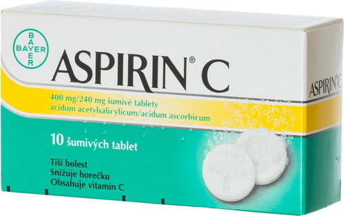 Aspirin C 10 effervescent tablets - Medicinal Product - Main image